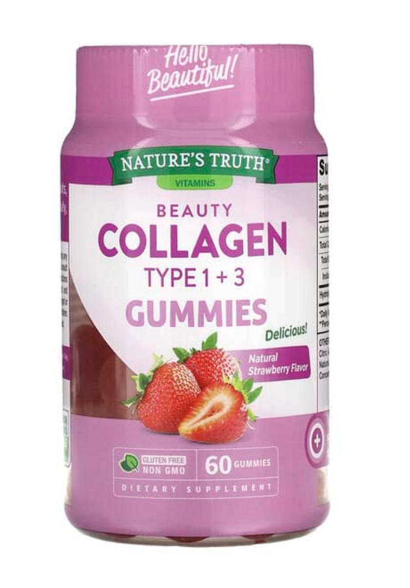 NT COLLAGEN PEPTIDES TYPE 1+3 GUMMIES STRAWBERRY 60'S