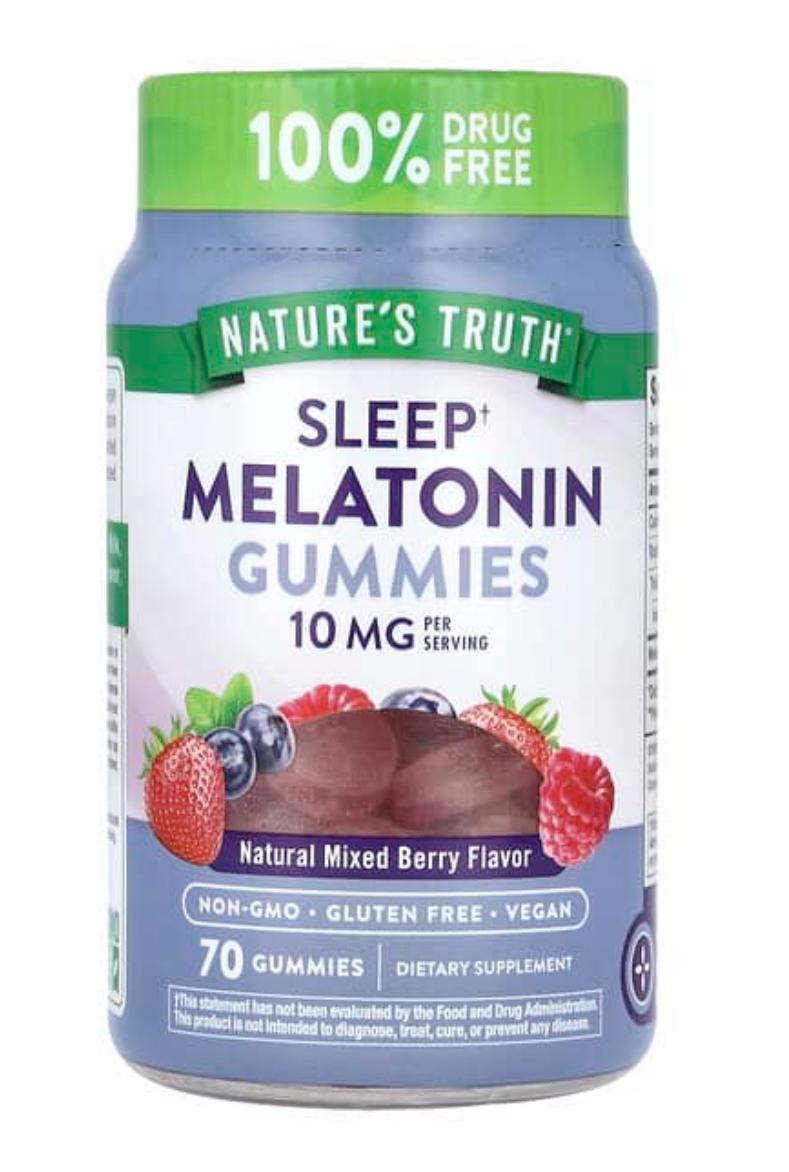 NT SLEEP MELATONIN GUMMIES 10MG MIXED BERRY 70'S
